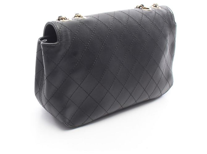 Chanel Matelassé Full Flap Schultertasche Schwarz - Ansicht 2