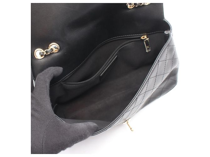 Chanel Matelassé Full Flap Schultertasche Schwarz - Ansicht 3
