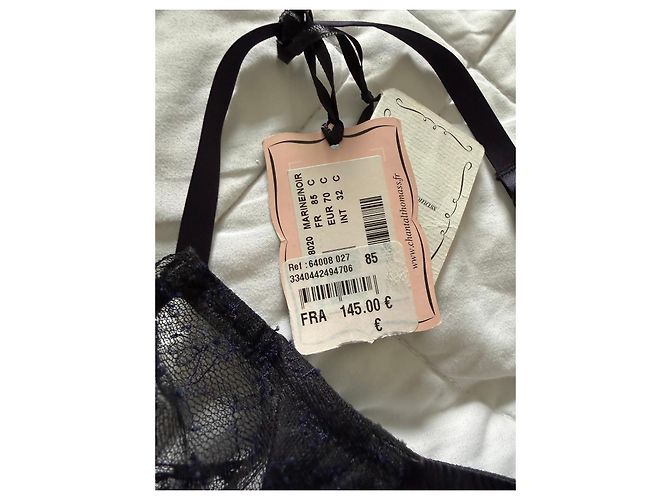 Set di lingerie in pizzo e raso nero Chantal Thomass - vista 7