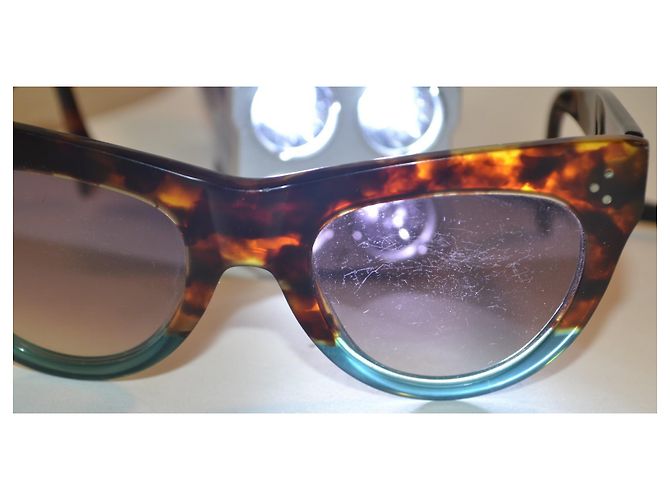 Céline Celine CL400161 Sonnenbrille aus Schildpatt-Acetat Braun Mehrfarben - Ansicht 10
