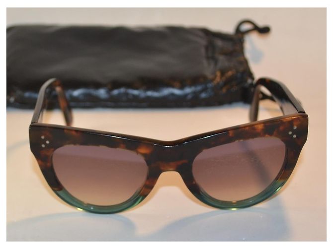 Céline Celine CL400161 Sonnenbrille aus Schildpatt-Acetat Braun Mehrfarben - Ansicht 2