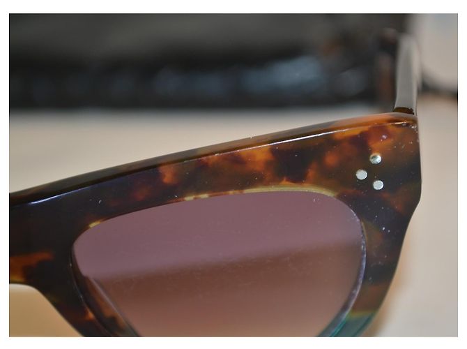 Céline Celine CL400161 Sonnenbrille aus Schildpatt-Acetat Braun Mehrfarben - Ansicht 3