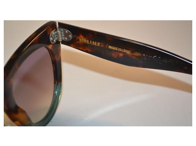 Céline Celine CL400161 Sonnenbrille aus Schildpatt-Acetat Braun Mehrfarben - Ansicht 6