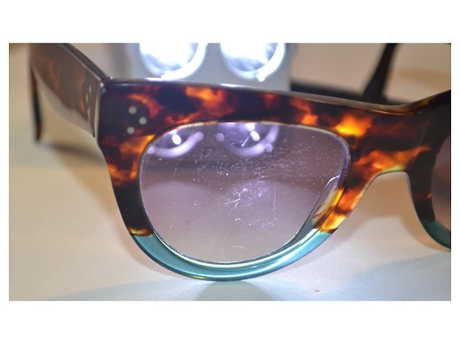 Céline Celine CL400161 Sonnenbrille aus Schildpatt-Acetat Braun Mehrfarben - Ansicht 9