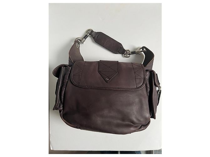 Christian Dior Borsa Hobo Rebelle Pelle Marrone - vista 3