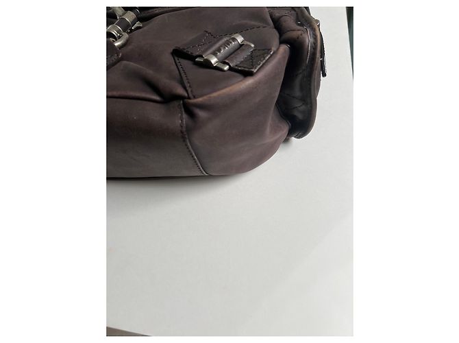 Christian Dior Borsa Hobo Rebelle Pelle Marrone - vista 9