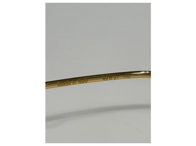 Louis Vuitton Chain Link Oval Sunglasses Golden - view 5