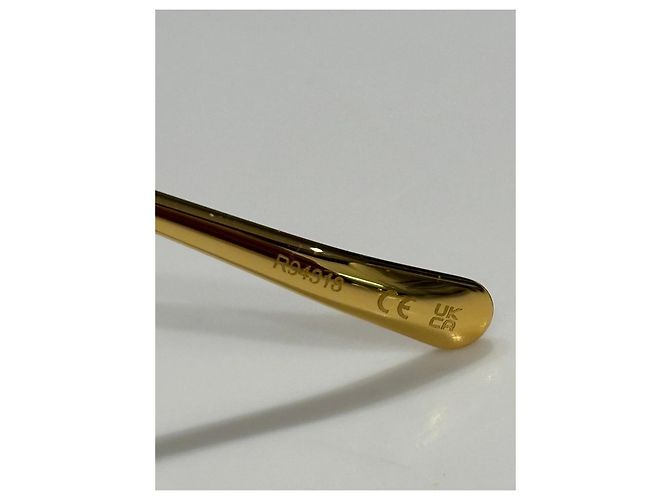 Louis Vuitton Chain Link Oval Sunglasses Golden - view 6