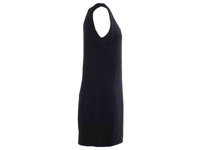 Autre Marque Vestido shift sin mangas de bouclé negro Lawrence Steele - vista 2