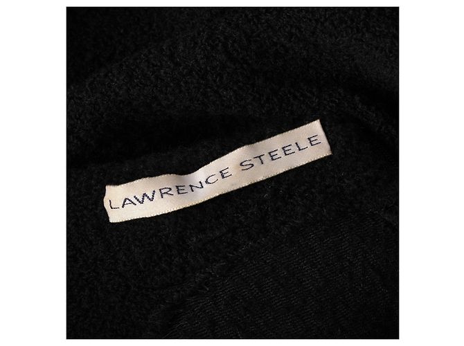 Autre Marque Vestido shift sin mangas de bouclé negro Lawrence Steele - vista 4