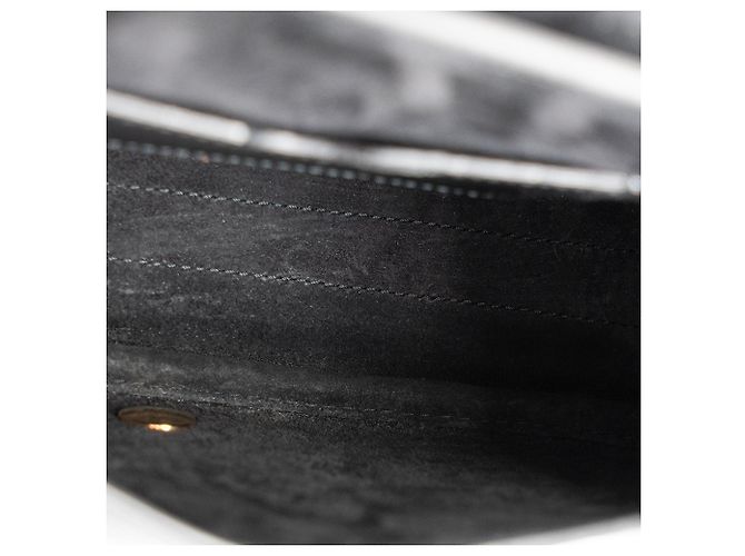 DIOR - Bobby MM Dior Schultertasche aus schwarzem glattem Leder - Ansicht 10