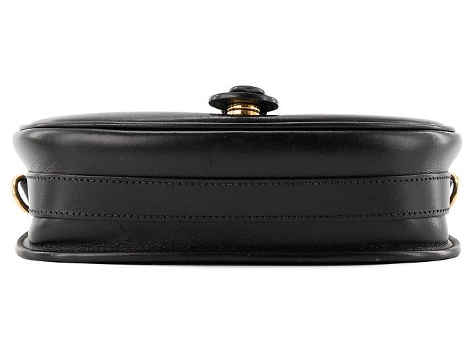 DIOR - Bobby MM Dior Schultertasche aus schwarzem glattem Leder - Ansicht 4