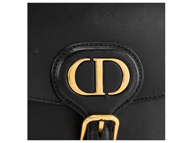 DIOR - Bobby MM Dior Schultertasche aus schwarzem glattem Leder - Ansicht 5
