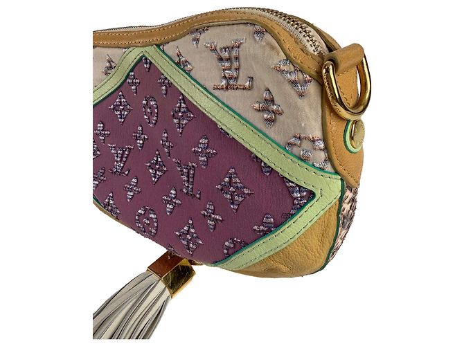 Louis Vuitton Nightbird Pouch-Tasche aus Leder & Stoff multicolor Mehrfarben - Ansicht 4