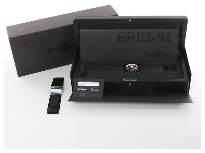 Orologio Bell & Ross BR03-94-S 05034 SS & Rubber AT con quadrante nero - vista 10