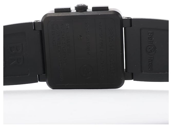 Orologio Bell & Ross BR03-94-S 05034 SS & Rubber AT con quadrante nero - vista 9
