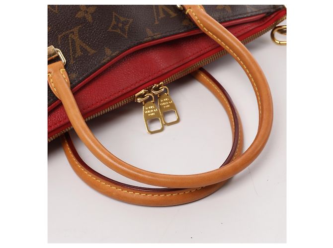 Borsa a mano 2Way Louis Vuitton Pallas Monogram Canvas in Brown x Red M41175 Rosso - vista 10