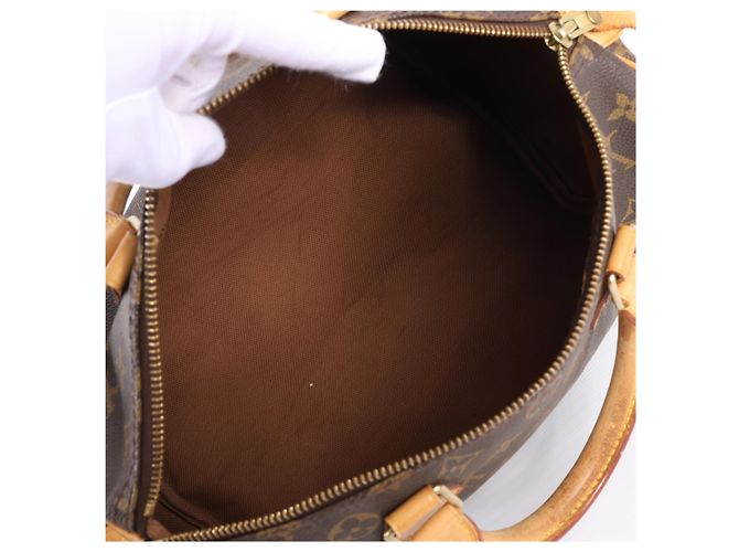Borsa Louis Vuitton Speedy 30 Monogram Canvas Marrone M41526 - vista 12