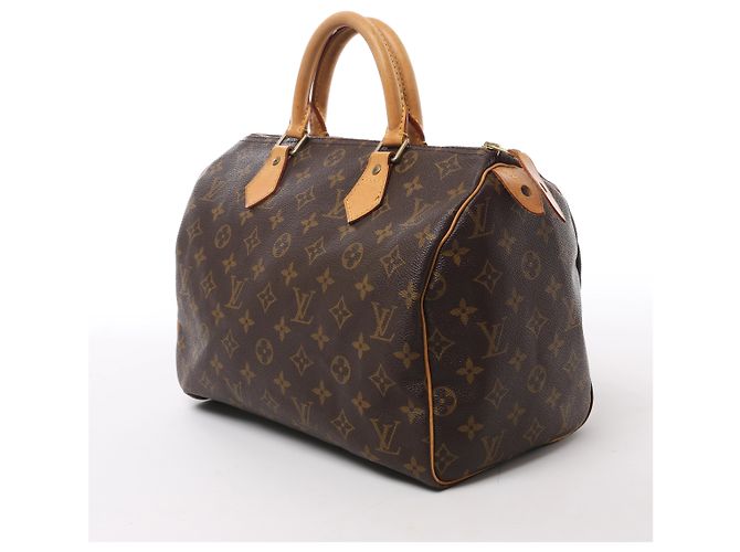 Borsa Louis Vuitton Speedy 30 Monogram Canvas Marrone M41526 - vista 2
