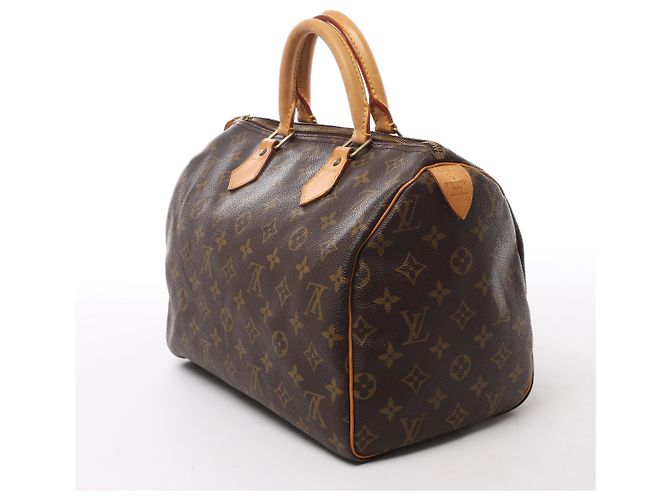 Borsa Louis Vuitton Speedy 30 Monogram Canvas Marrone M41526 - vista 3