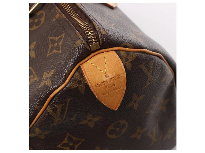 Borsa Louis Vuitton Speedy 30 Monogram Canvas Marrone M41526 - vista 5