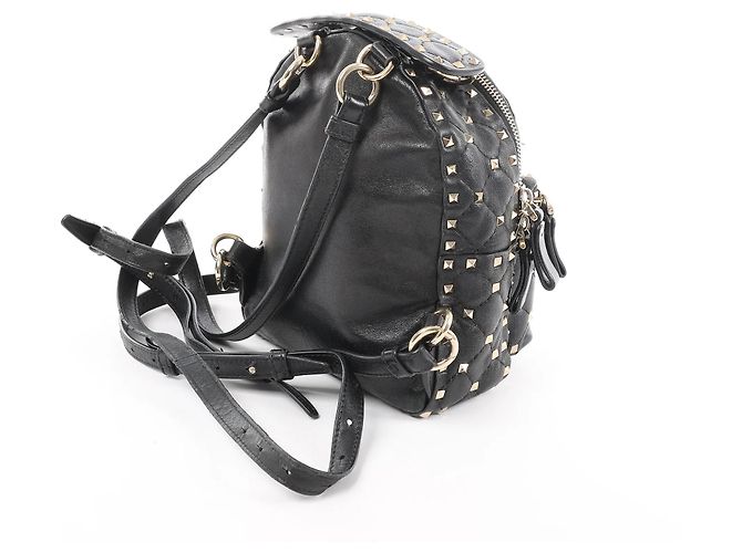 Zaino 2Way Valentino Garavani Rockstuds Spike in pelle nera Nero - vista 3