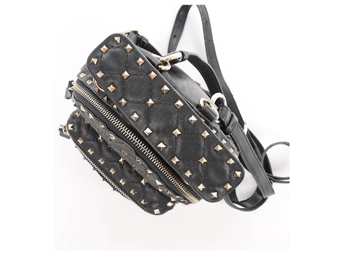 Zaino 2Way Valentino Garavani Rockstuds Spike in pelle nera Nero - vista 6