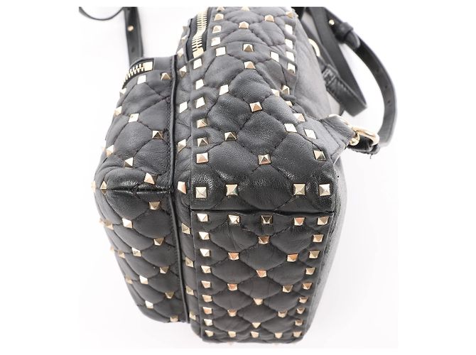 Zaino 2Way Valentino Garavani Rockstuds Spike in pelle nera Nero - vista 8