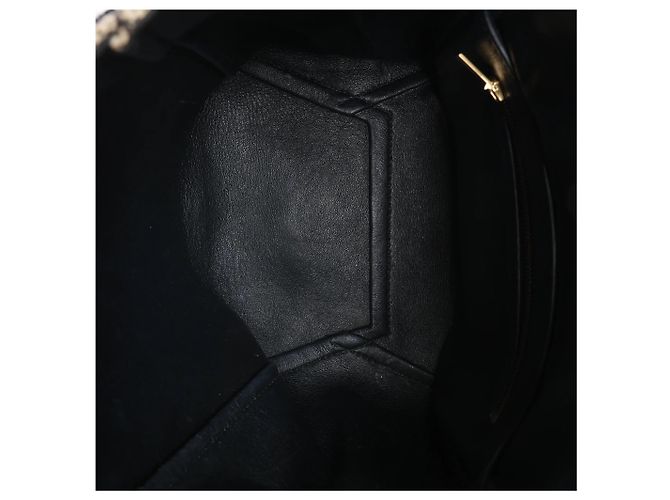 Céline CELINE Seau Sangle Bucket Small Borsa a tracolla in tela Beige x Navy - vista 11