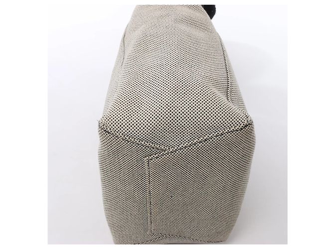 Céline CELINE Seau Sangle Bucket Small Borsa a tracolla in tela Beige x Navy - vista 7