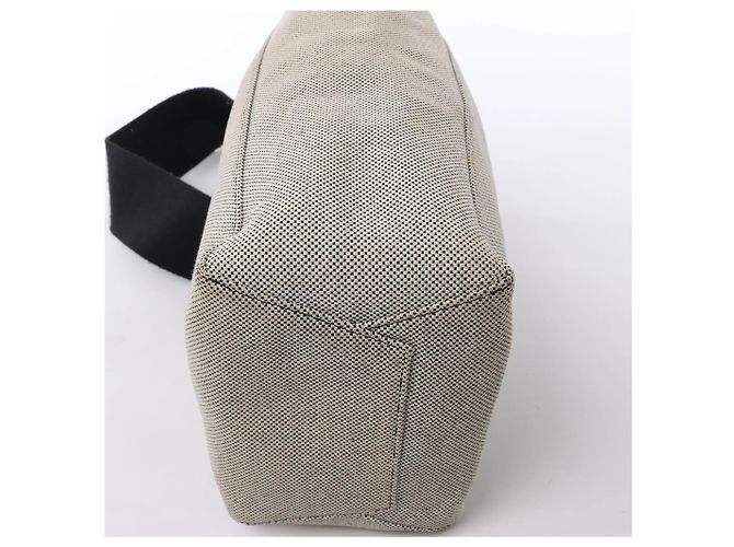 Céline CELINE Seau Sangle Bucket Small Borsa a tracolla in tela Beige x Navy - vista 8