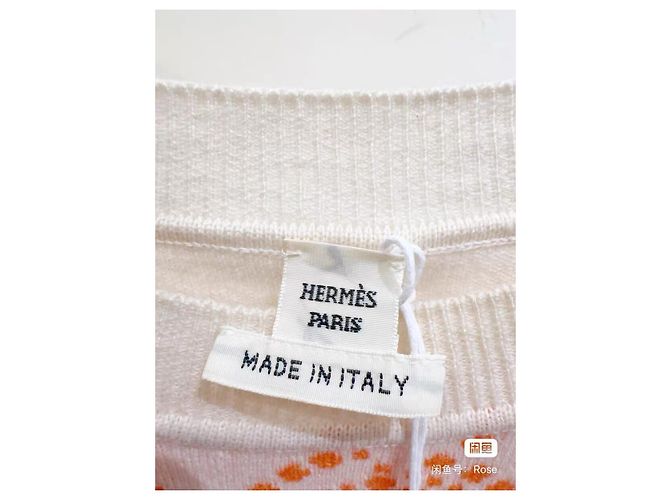 Hermès Strickpullover Kaschmir Orange Größe 34 Mehrfarben - Ansicht 2