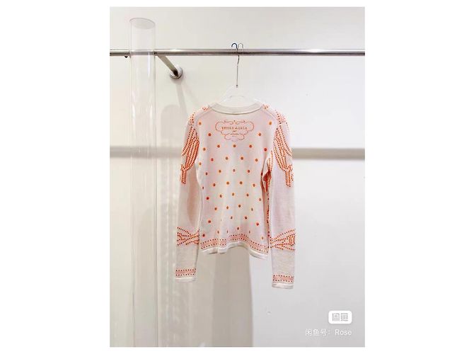 Hermès Strickpullover Kaschmir Orange Größe 34 Mehrfarben - Ansicht 4