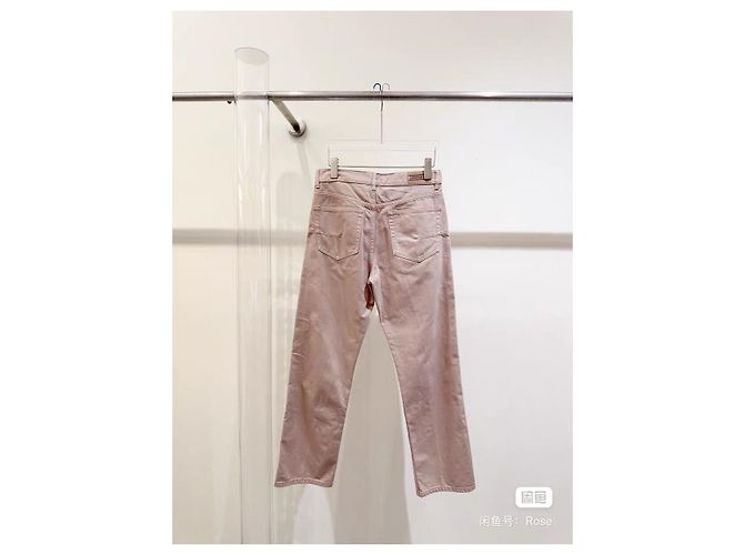 Autre Marque Dior Jeans Rosa Denim Größe 36 Mehrfarben - Ansicht 3