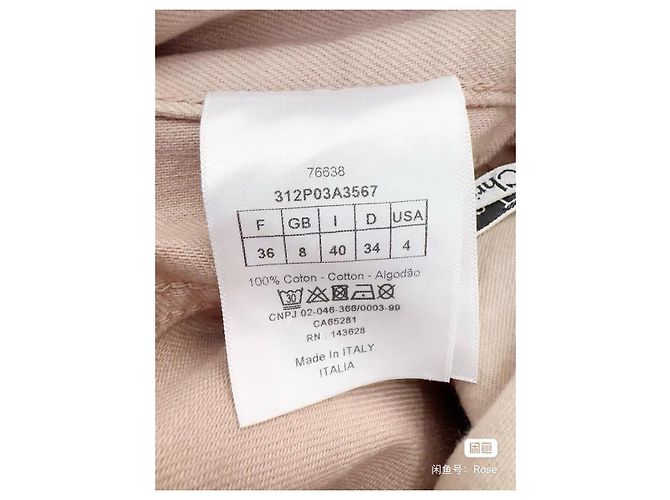 Autre Marque Dior Jeans Rosa Denim Größe 36 Mehrfarben - Ansicht 6