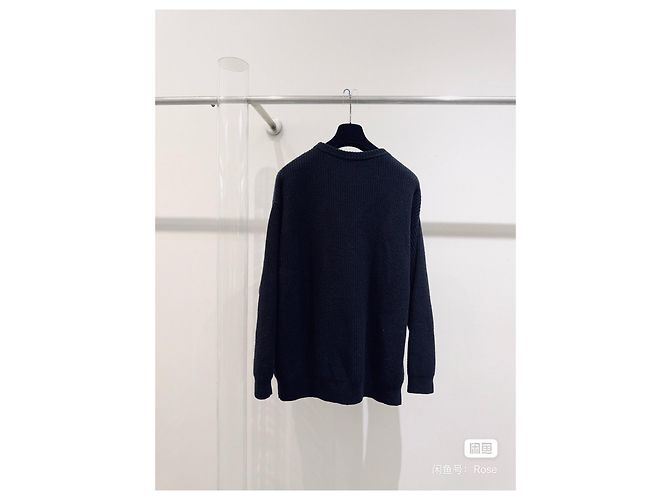 Céline Strickpullover aus Wolle Schwarz Mehrfarben - Ansicht 3