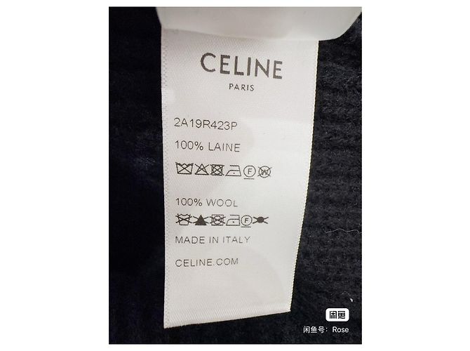 Céline Strickpullover aus Wolle Schwarz Mehrfarben - Ansicht 5