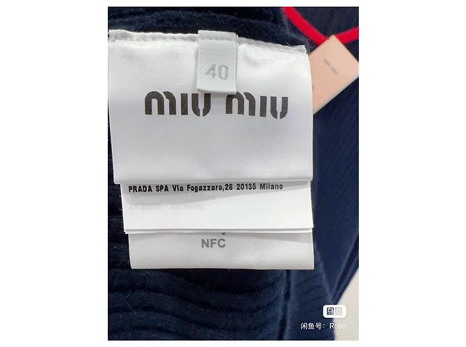 Jersey Miu Miu de lana azul Multicolor - vista 3