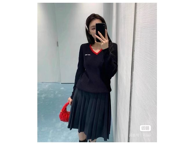Jersey Miu Miu de lana azul Multicolor - vista 6