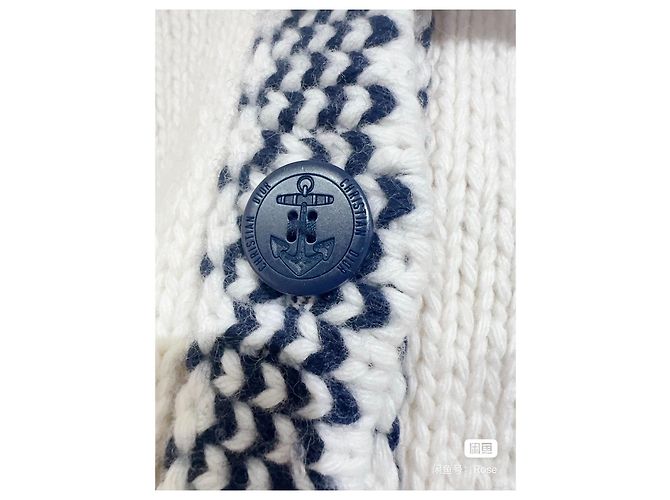 Autre Marque Pull Dior en laine blanc Multicolore - vue 2