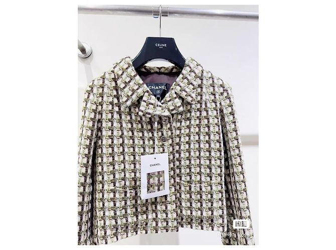 Chanel Jacke Mehrfarbig Tweed 23A Dakar Größe 34 Mehrfarben - Ansicht 2