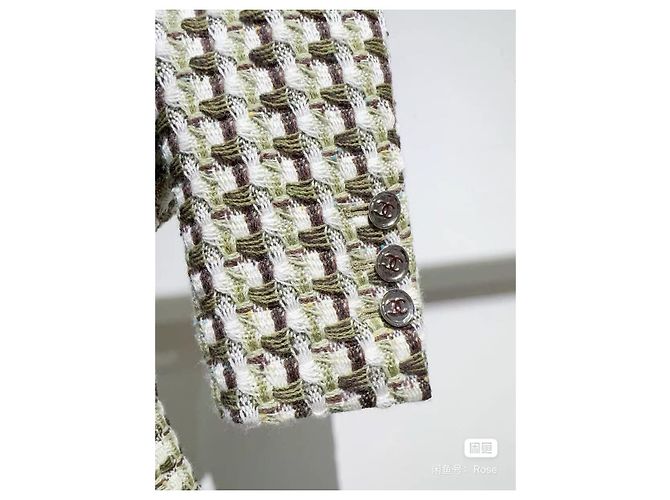 Chanel Jacke Mehrfarbig Tweed 23A Dakar Größe 34 Mehrfarben - Ansicht 4