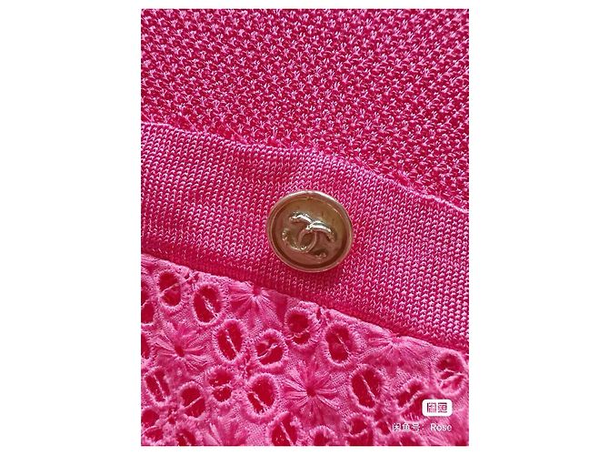 Chanel Kleid aus Seide Rot Größe 34 Mehrfarben - Ansicht 2