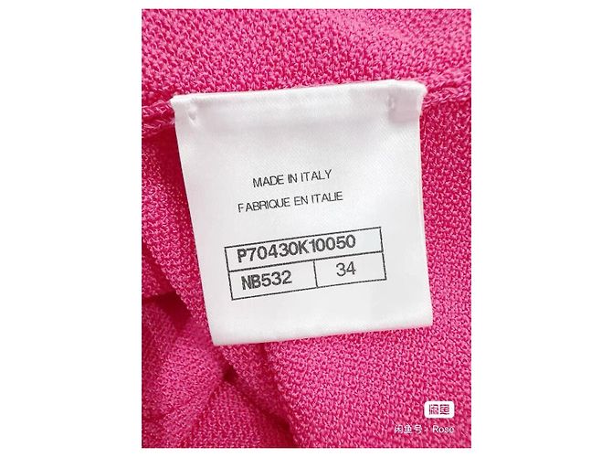 Chanel Kleid aus Seide Rot Größe 34 Mehrfarben - Ansicht 5