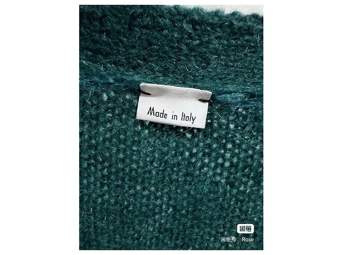 Pull en laine vert Gucci Multicolore - vue 2