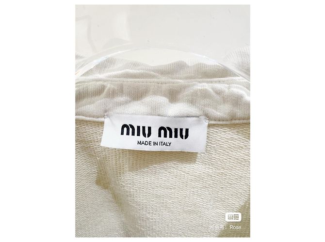 Miu Miu Cotton Jacket White Multiple colors - view 3