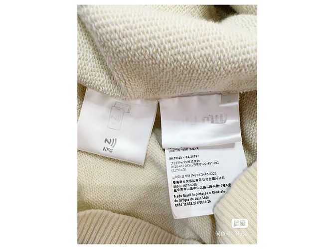 Miu Miu Cotton Jacket White Multiple colors - view 5