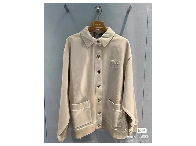 Miu Miu Cotton Jacket White Multiple colors - view 9