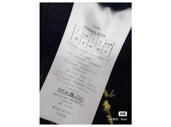 Autre Marque Jersey Dior Constellation de lana negro Multicolor - vista 5