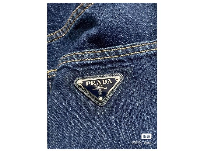 Jeans Prada Blu in Denim Donna 28 Multicolore - vista 3